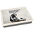 banksy rest girl lap tray with cream frame and grey cushion