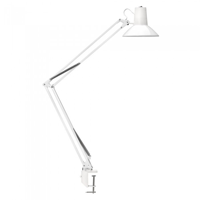 Equipoise White Adjustable Clamp Task Lamp Zest Lighting