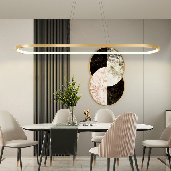 Mary Gold Oval LED Pendant Light Zest Lighting