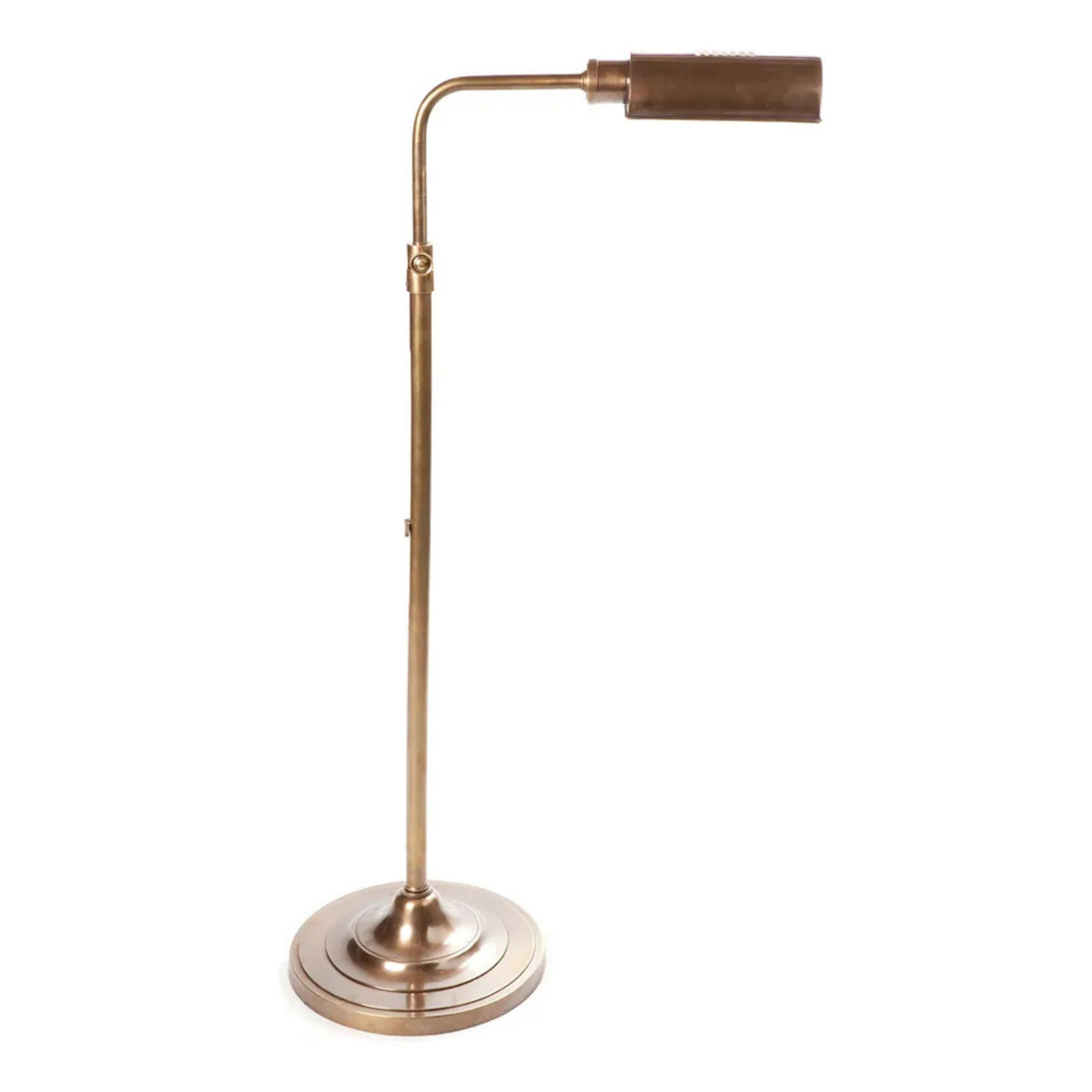 Brooklyn Antique Brass Floor Lamp Zest Lighting