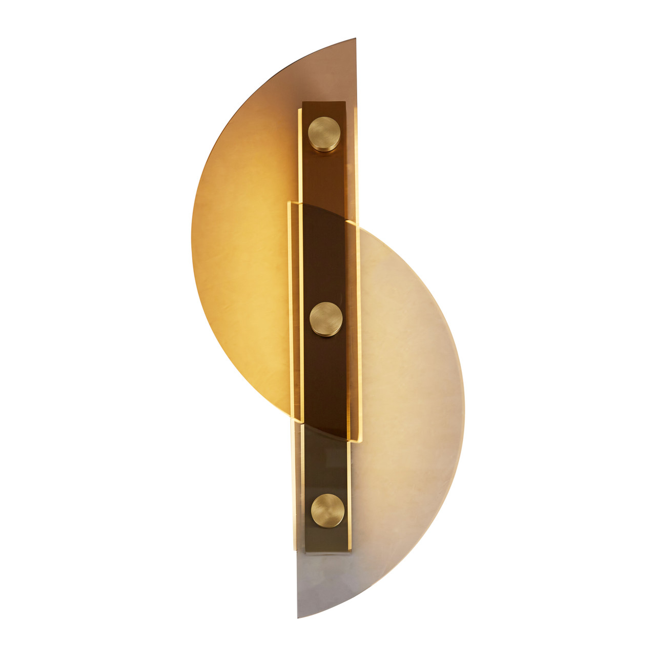Phantom Contemporary Brass Wall Light - Zest Lighting