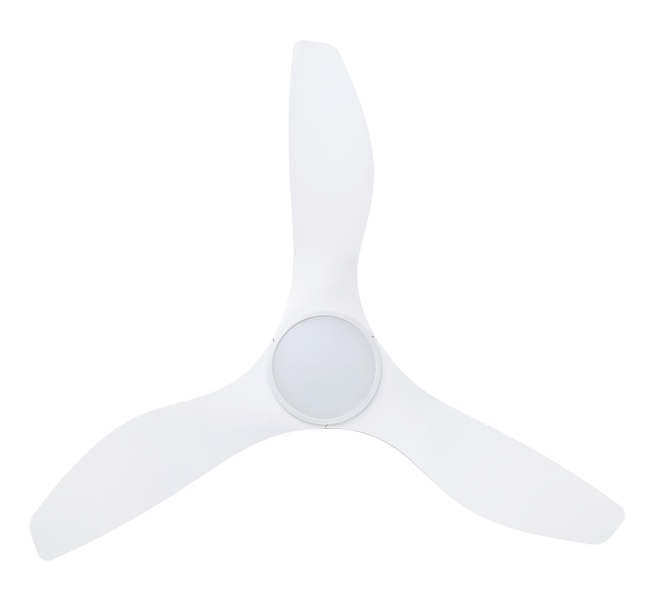 Surf White DC Ceiling Fan with Light - Zest Lighting