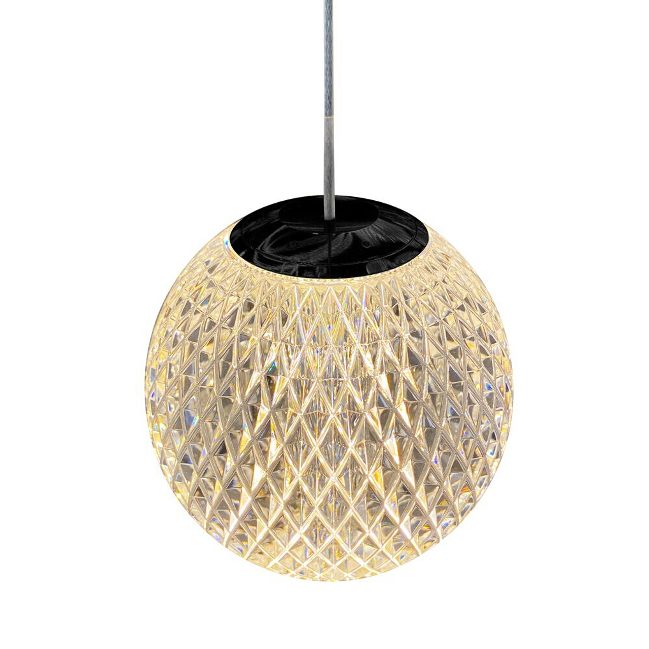 Black and gold glass shop pendant light