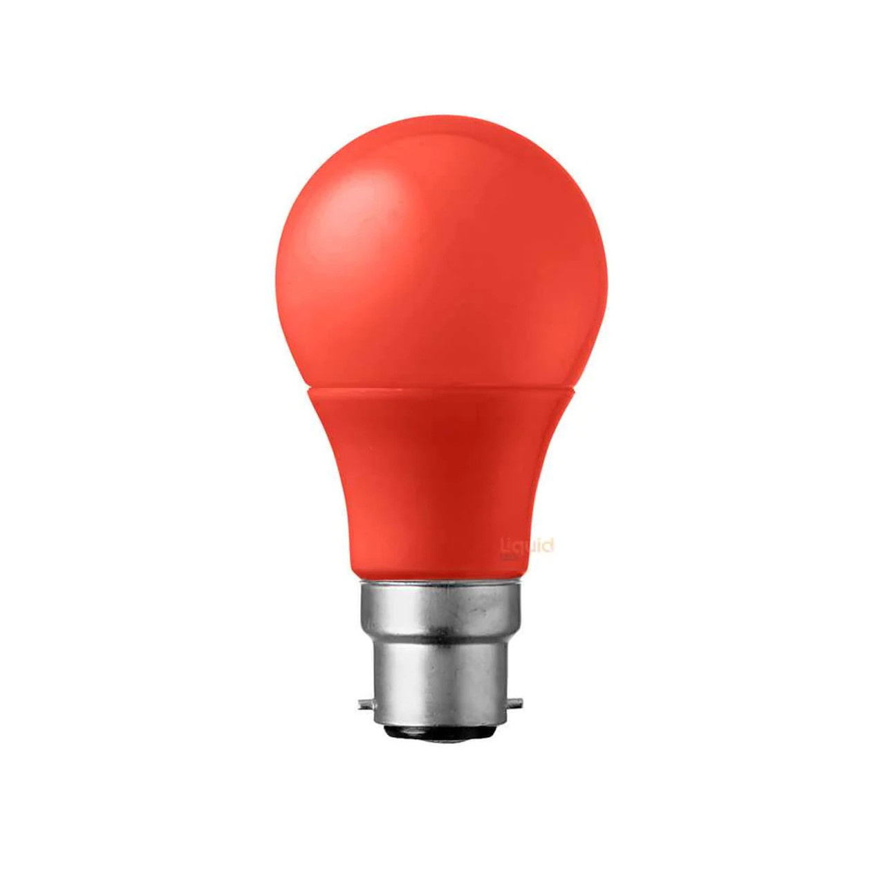 5W A60 GLS Non-Dimmable Red Polycarbonate B22 LED Bulb