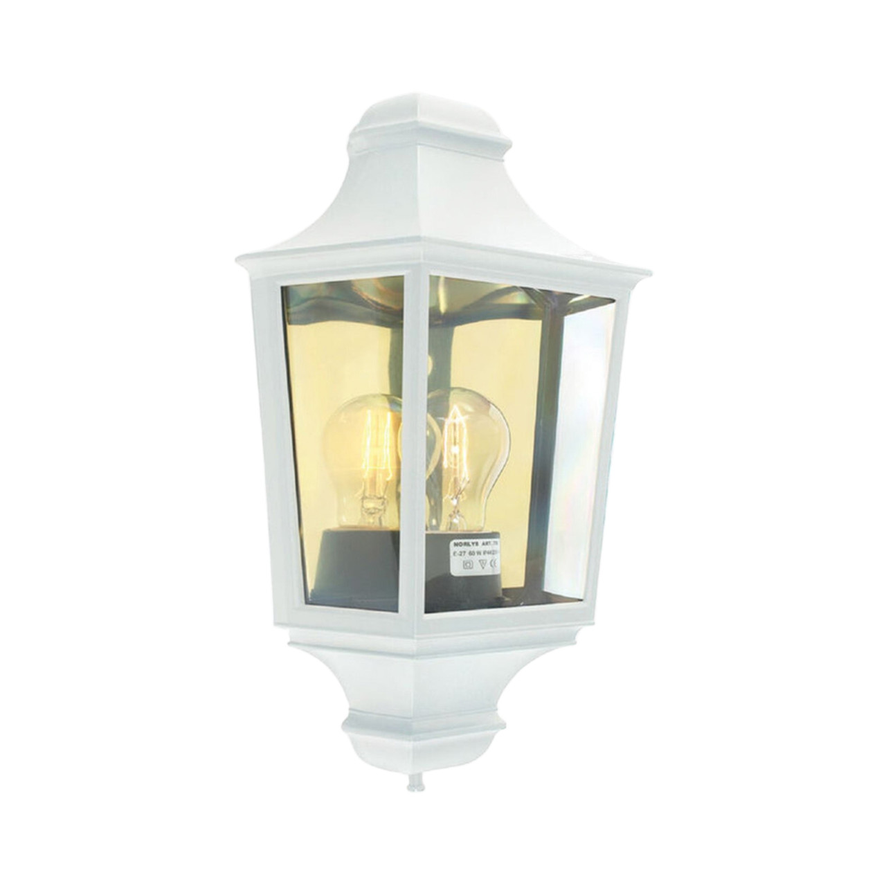 Glasgow White Lantern Wall Light (NLYS.730W)