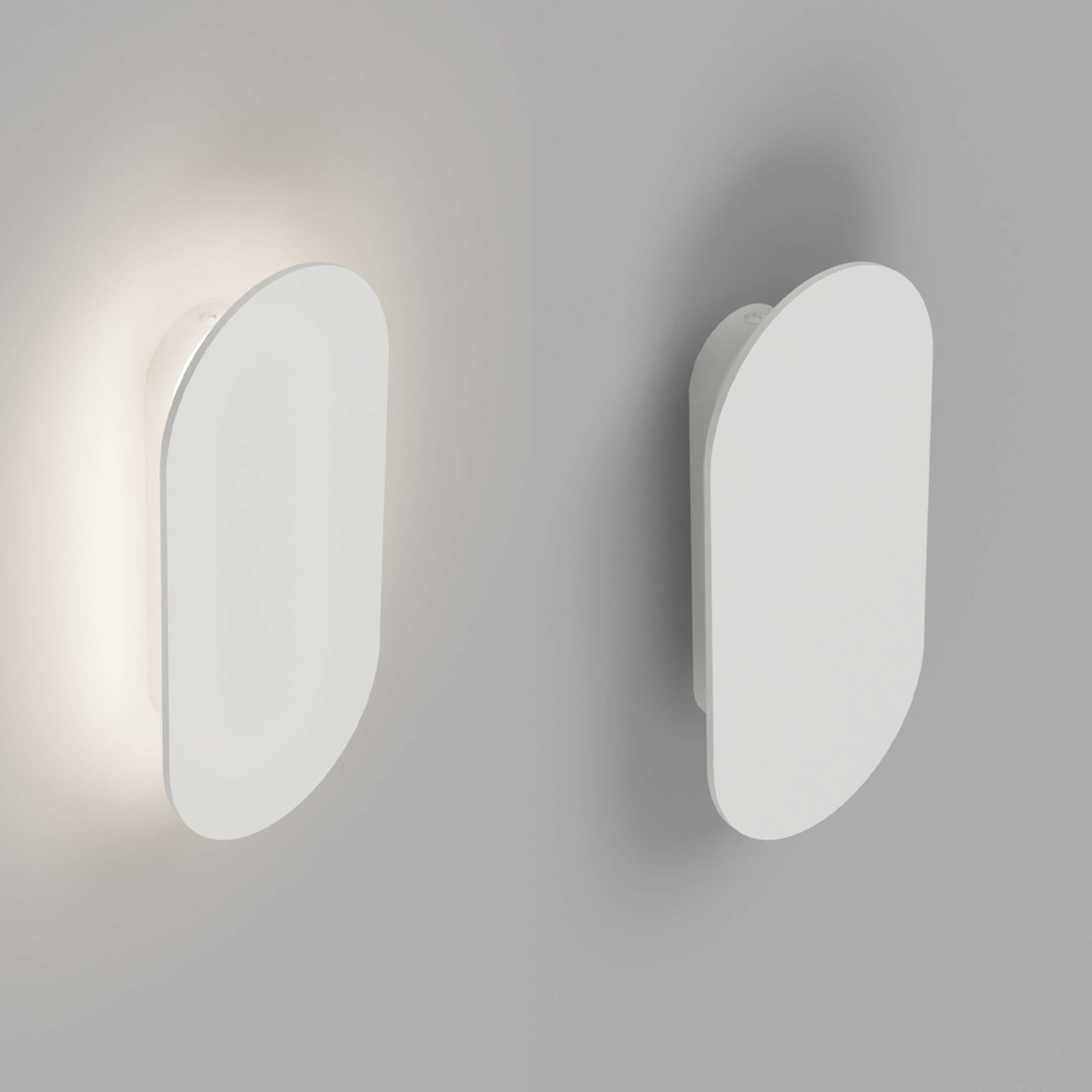 Mini Led Light Plate Shadow Mini White Plate LED Wall Light - Zest Lighting