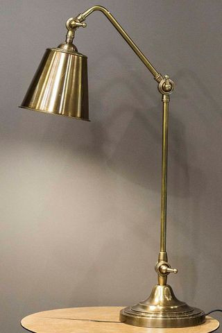 Cuba Antique Brass Table Lamp Zest Lighting