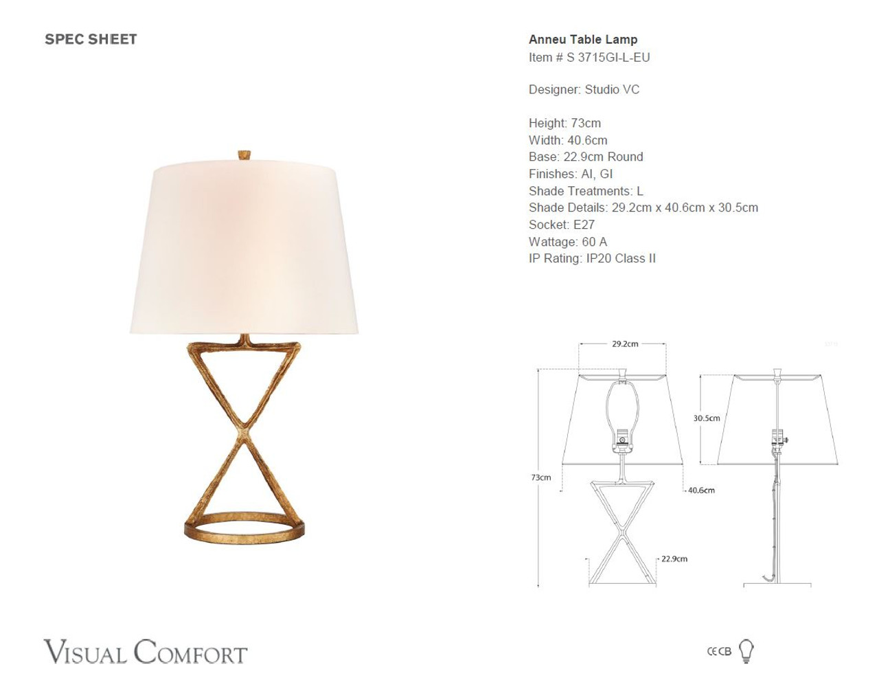 Anneu Gilded Iron With Linen Shade Table Lamp Zest Lighting 