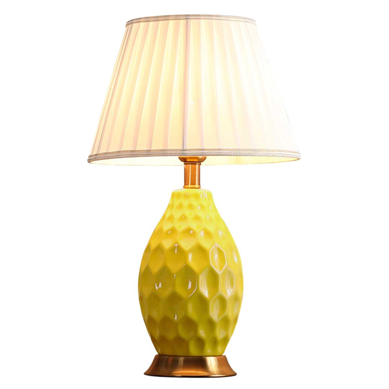 yellow base table lamps