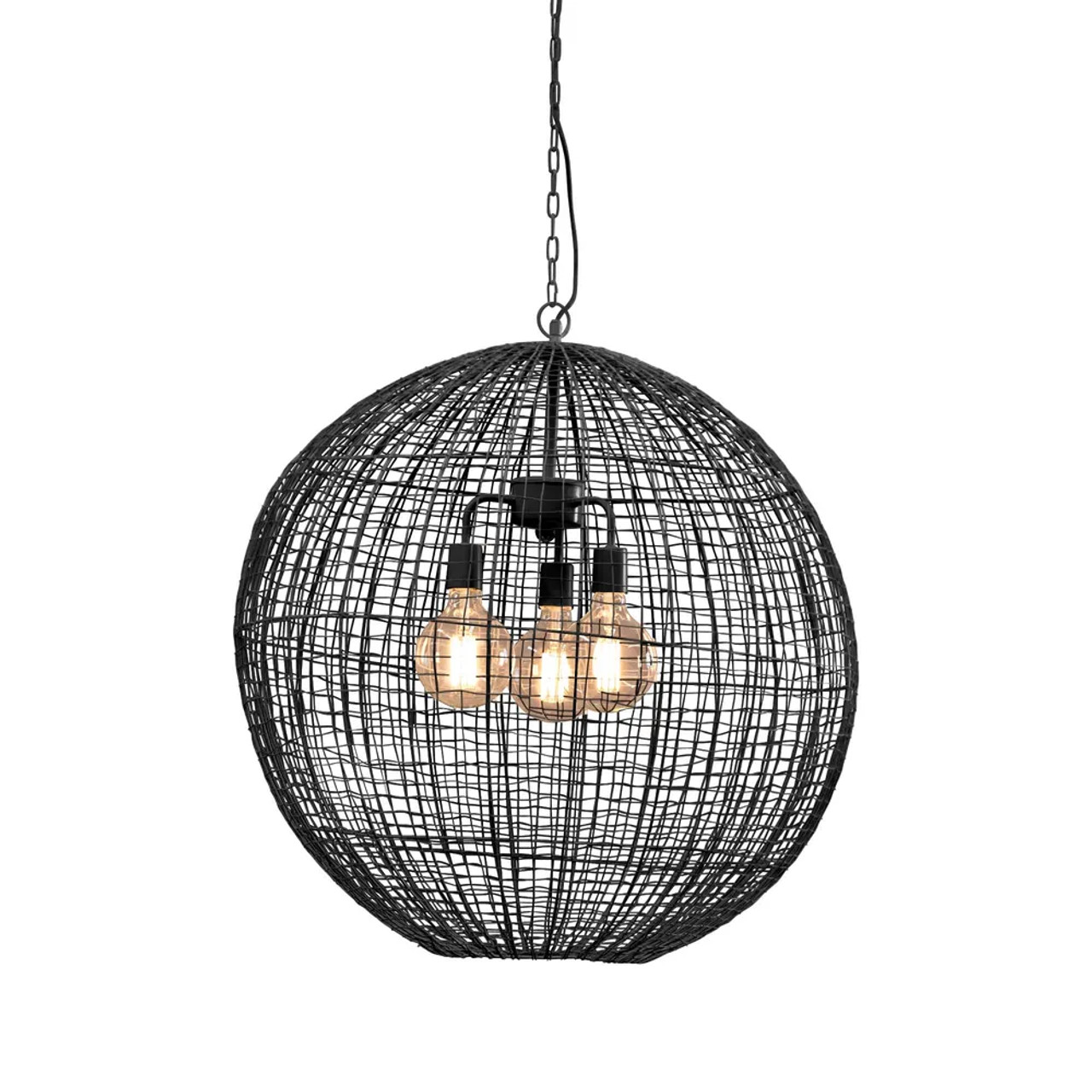 round wire pendant light