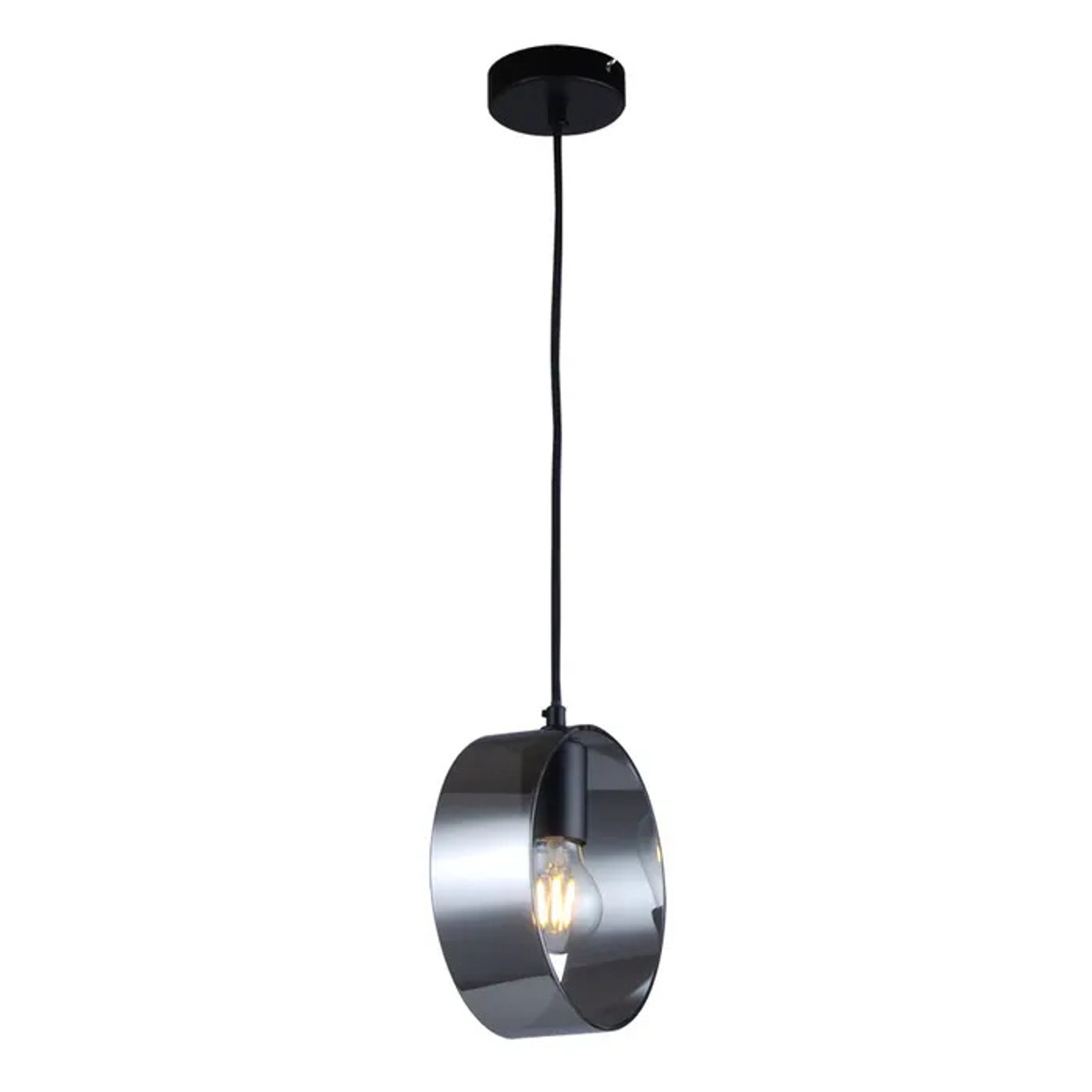 single black pendant light