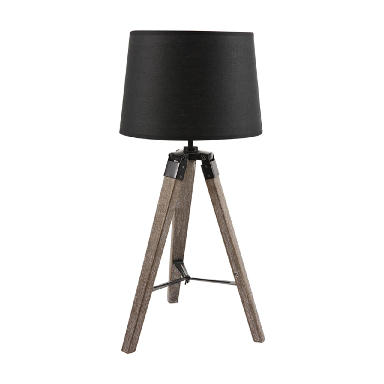 wooden tripod table lamp