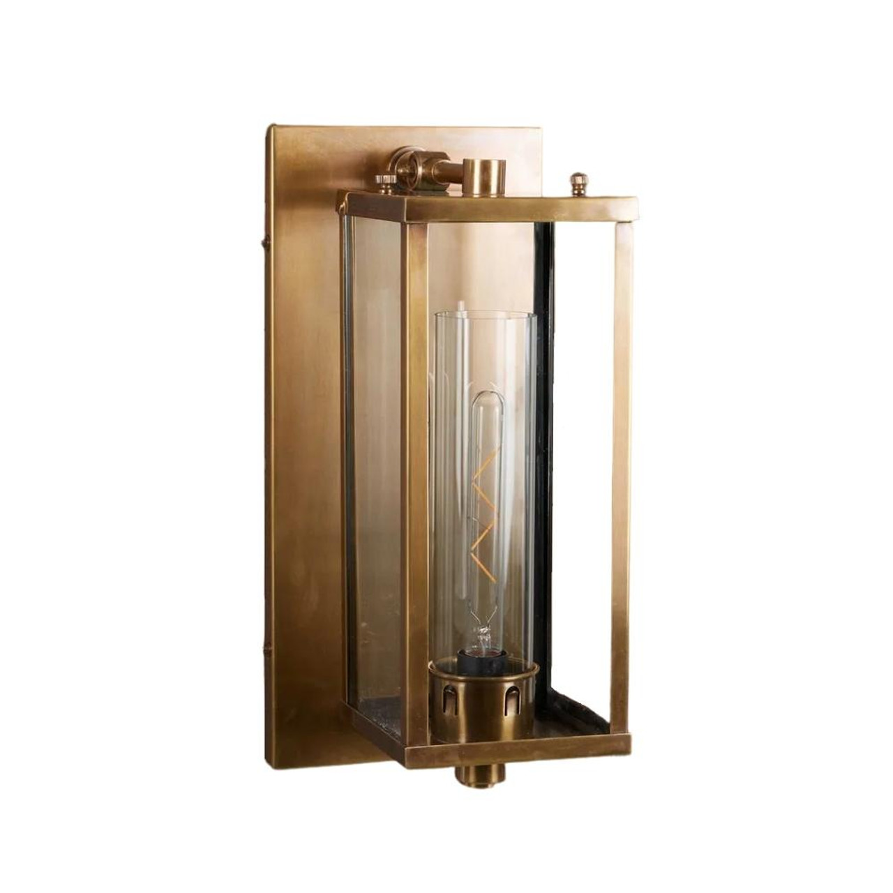 Antique brass clearance outdoor sconce