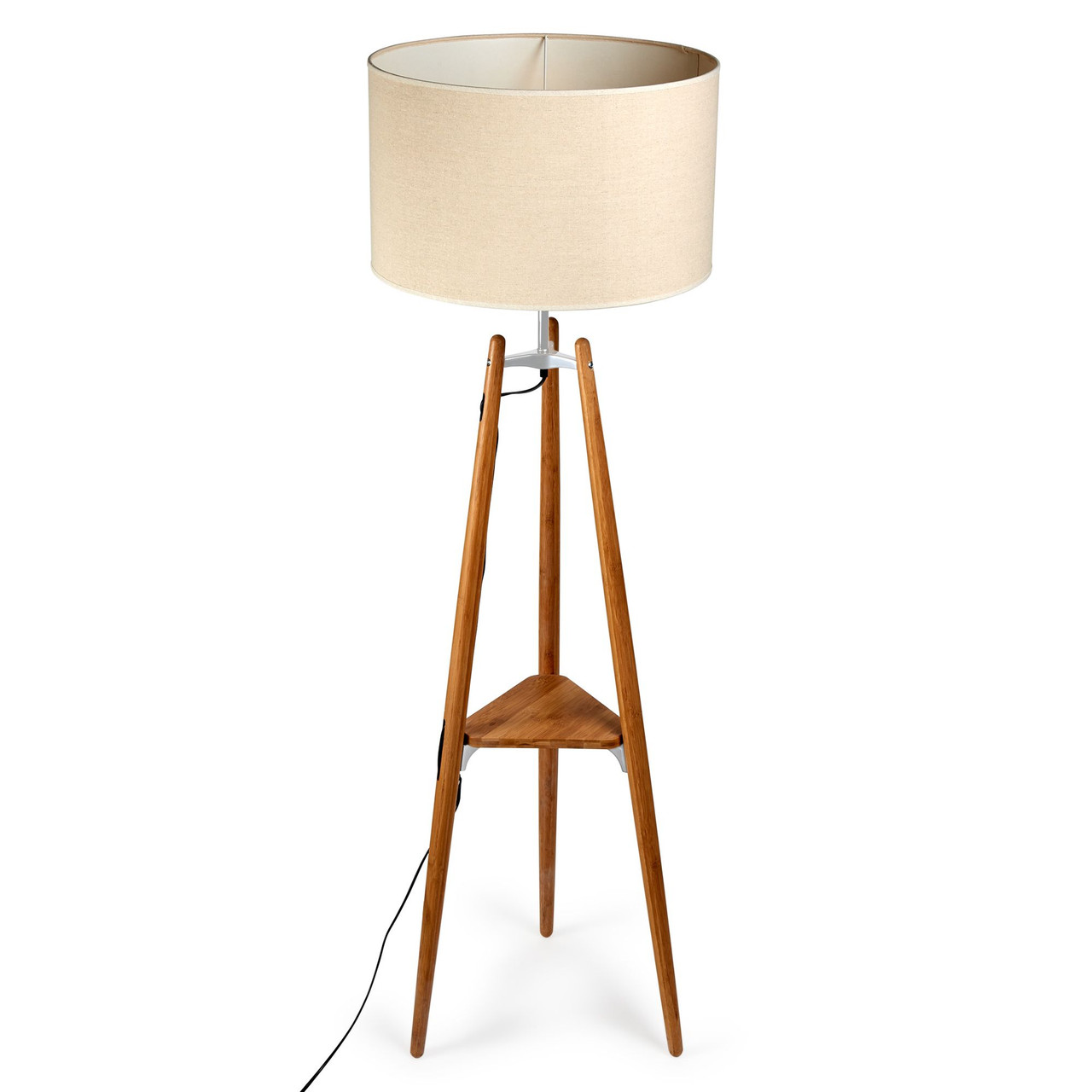 bamboo tripod floor lamp