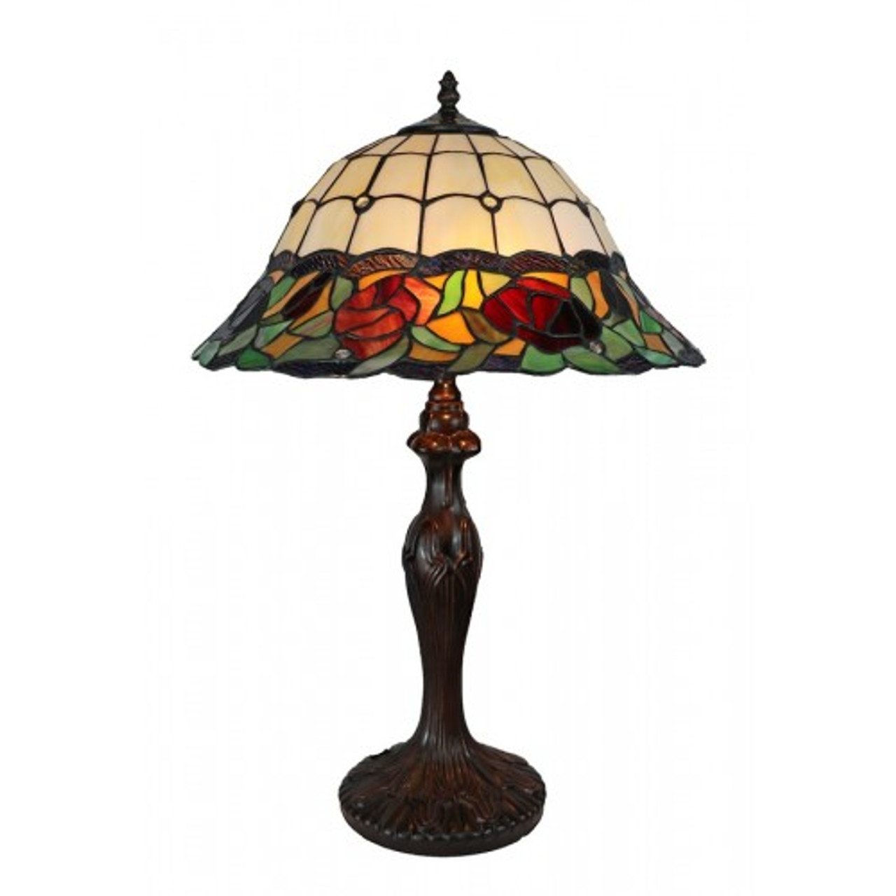 rose tiffany table lamp