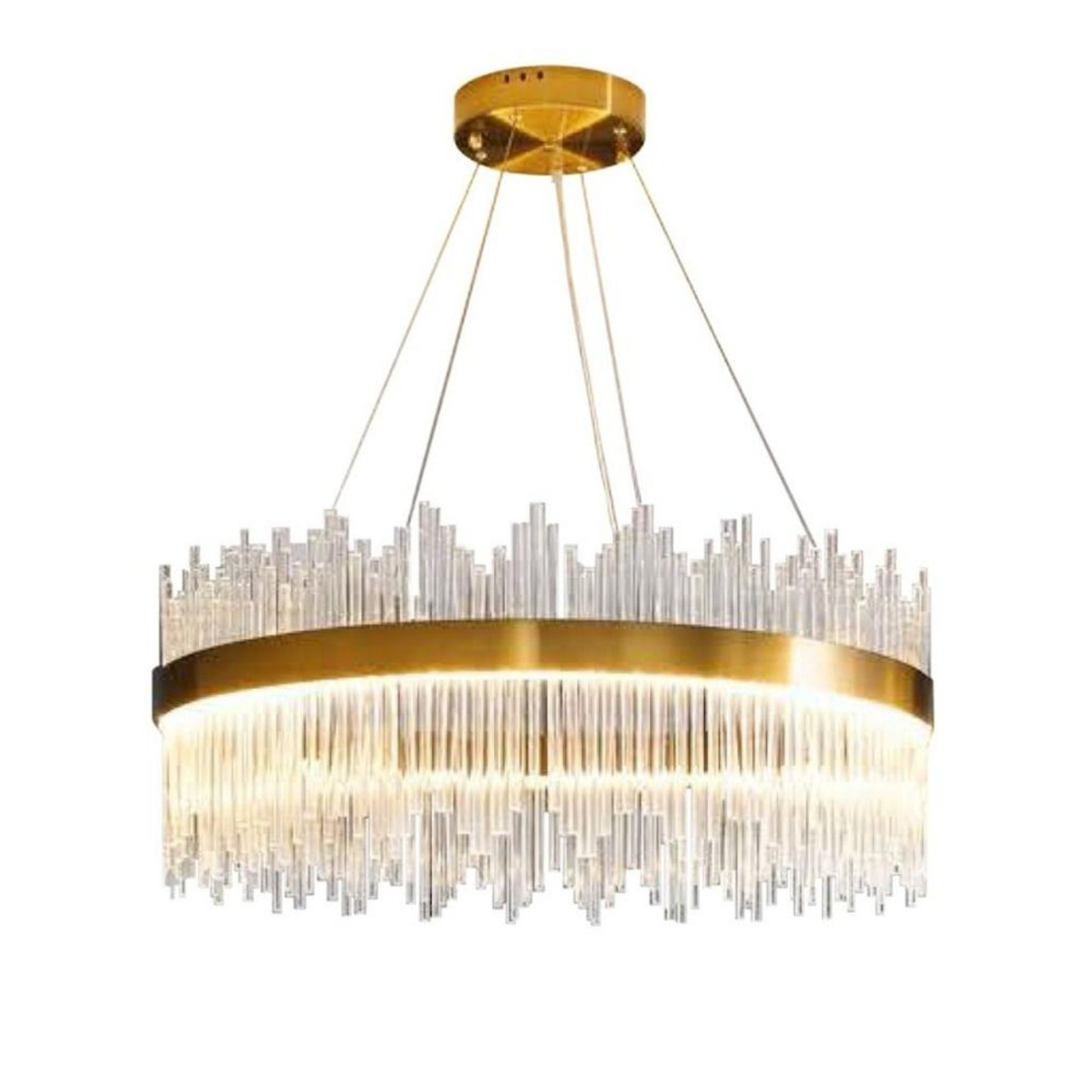 gold chandelier round