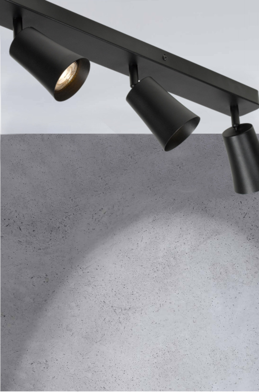 Avery 4 Light Black Linear Bar Spot Light - Zest Lighting