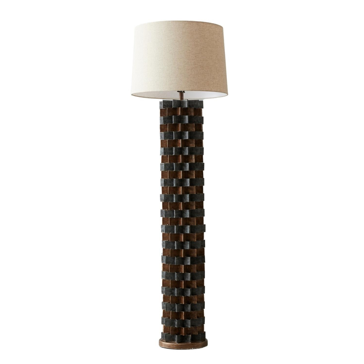 Grey and copper sales floor lamp