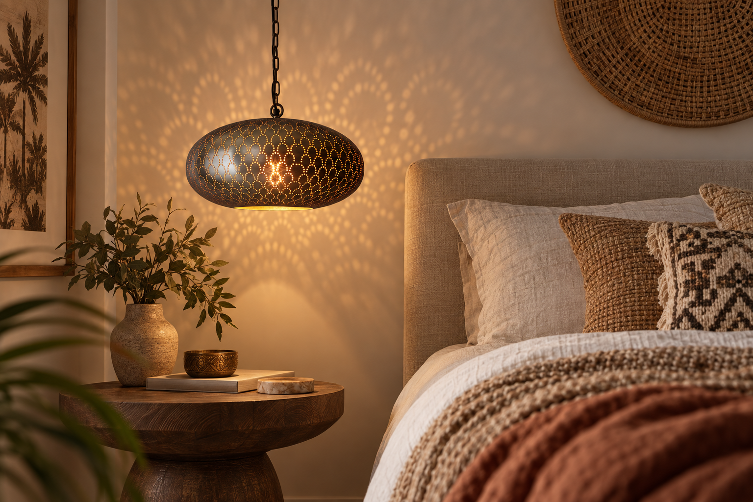 Viviane Nickel Elliptic Pendant Light