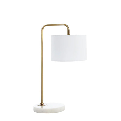 Apricus Gold White Contemporary Table Lamp