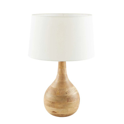 Stephania Dark Natural Wooden Table Lamp