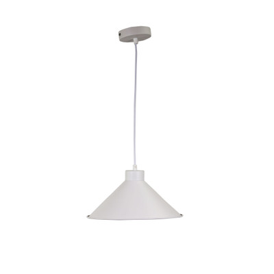 Vivienne White Cone Metal Pendant Light