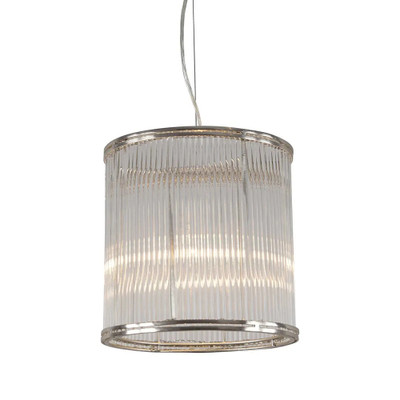 Dawson Nickel Glass Cylindrical Pendant