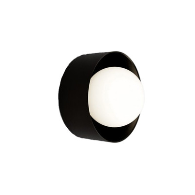 Orb Sur Iron Acid Washed Glass Wall Light