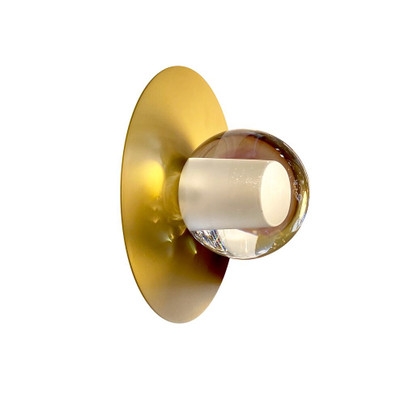 Clover Gold and Glass Feature Wall Light