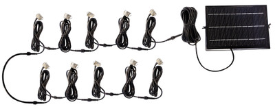 Solar Powered Deck In-Ground Lighting Kit - 10 Light Pack