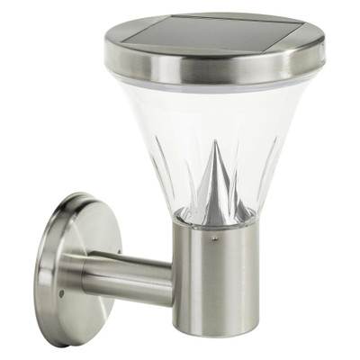 Stainless Steel Circular Lid Solar Wall Light with Motion Sensor