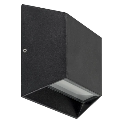 Felix Black Solar Wall Light with Switch