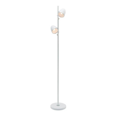 Seville Duo White Metal Floor Lamp