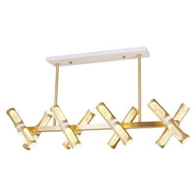 Mycenae 8 Light Linear Pendant Chandelier