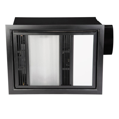 Domini 3 in 1 Exhaust Fan With 13W CCT LED Light And Heat - Black