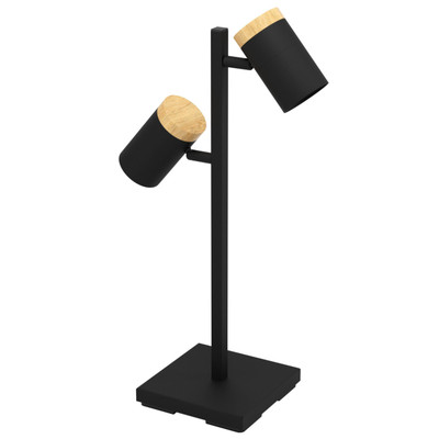 Cartagena Black and Wood Table Lamp