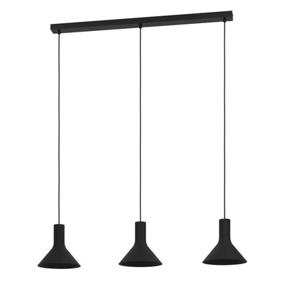 Morescana Steel Black Cone Linear Pendant