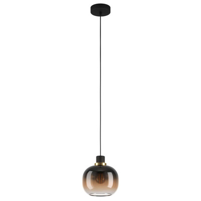 Oilella Black Brown Ombre Glass Pendant