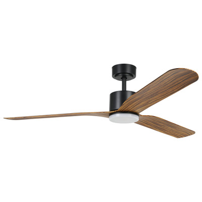Iluka Black and Wood DC Ceiling Fan with Light