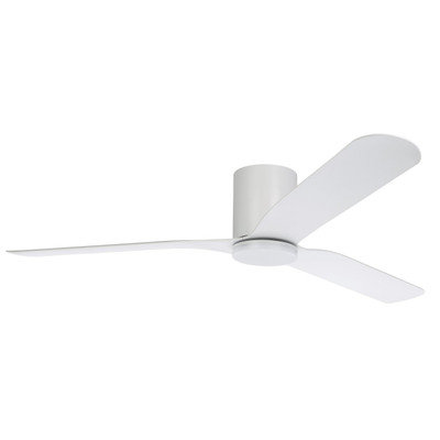 Iluka Hugger White DC Ceiling Fan with Light