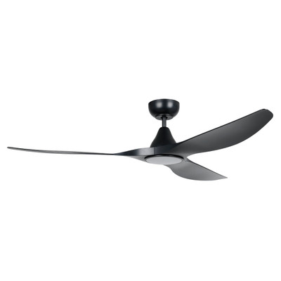 Surf Black DC Ceiling Fan with Light