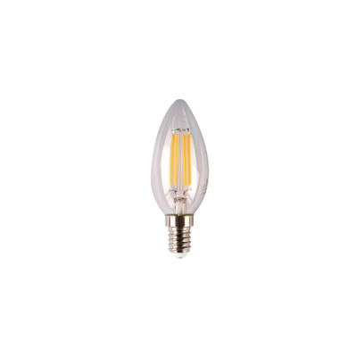4W Candle Clear Dimmable Warm White E14 LED Bulb