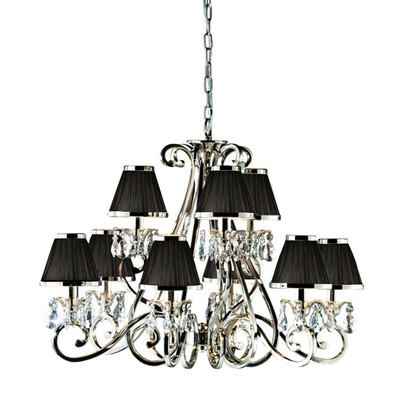 Luxuria 9 Light Chandelier - Black