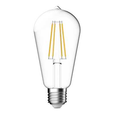 7.5W Straight Tapered Clear Daylight E27 ST64 LED Bulb