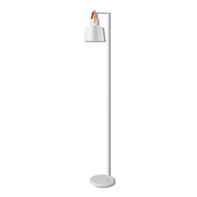 Strap Matt White Feature Floor Lamp