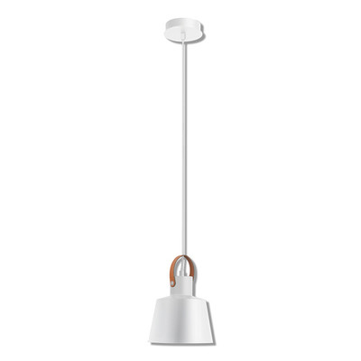 Strap Matt White Feature Pendant Light