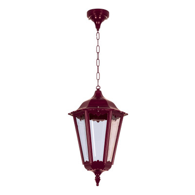Chester Burgundy Chain Lantern Pendant