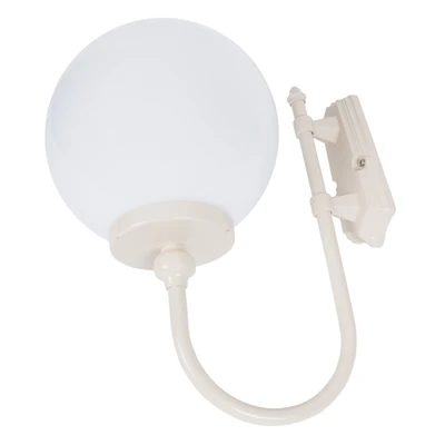 Lisbon Traditional Curved Arm Beige Wall Light