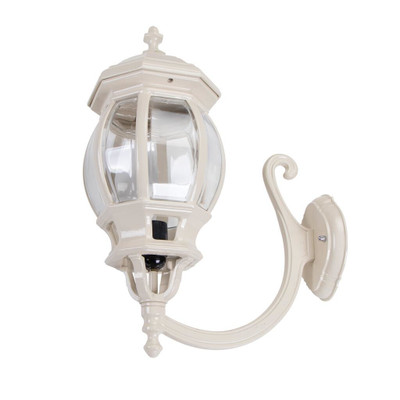 Vienna Curved Arm Beige Up Wall Light