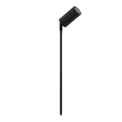 Shadow Textured Black Garden Spike Light